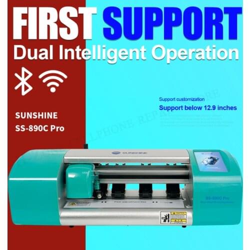 Sunshine SS-890C PRO 12.9 Inch Intelligent WIFi+Bluetooth Film Cutter For AirPods iPads phone watches laptops sheet Tape Cut