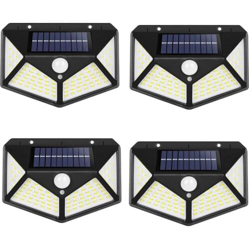 1/2/4 Pcs LED Solar Light For Garden Decoration Wall Solar Lamps Powered Waterproof PIR Motion Sensor Street Outdoor Lighting