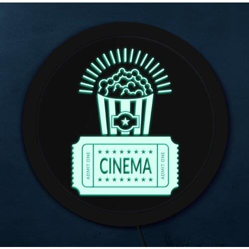 Movie Themed LED Hanging Board Personalized Custom LED Neon Sign Movie Thater LED Open Sign for Business Displays Lighting Decor