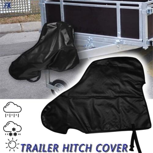 Universal 89x63cm Waterproof Trailer Caravan Towing Hitch Cover Anti Rain Snow Dust Dustproof Protector for RV Tow Coupling Lock