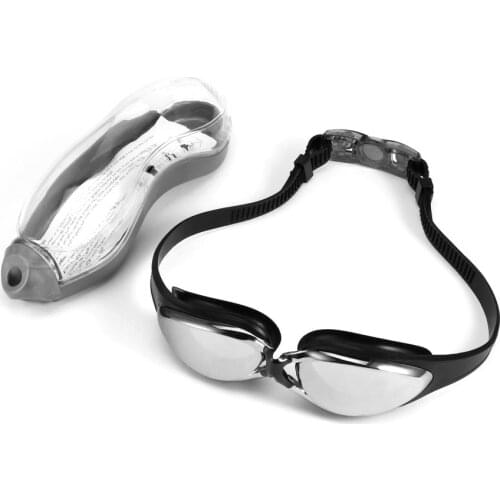 HD Waterproof Protection Swimming Plating Goggles No Leaking Professional Sports Swim Glasses Protection Case Adjustable Blue