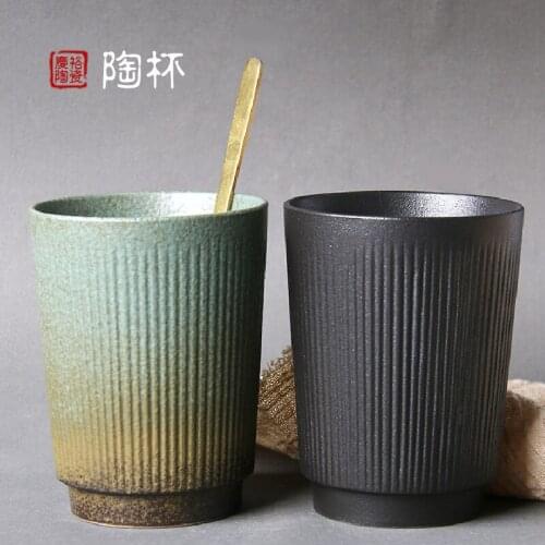 Japanese Ceramic Cup Mug Of Coffee Cup Milk Cup Large Cup Retro Ceramic Cup 320ml