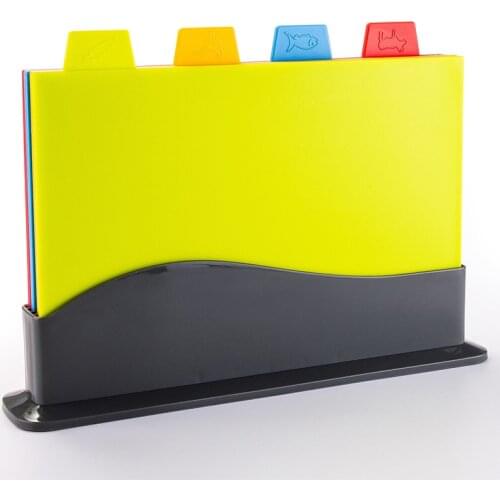 1 Set Household Cutting Board Food Grade PP Kitchen Utensils Multifunction Classification Chopping Blocks Portable Anti-Skid