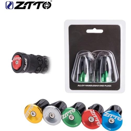 1 Pair ZTTO MTB Road Bicycle Handlebar End Plugs Handlebar Caps Aluminum alloy Handle Grip Bar End Stoppers 6 Colors