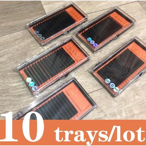 TDANCE 10Trays/Lot Faux Mink Individual Eyelash Extension Premium Eyelash Extension for makeup tool