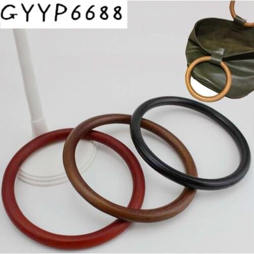 2-10-30pcs 2 colors Round handle,Solid wooden handle puzzle package,Round bag handles,handmade woven bag accessories
