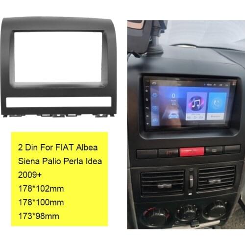 2 Din Car DVD Panel Radio Fascia For FIAT Albea, Siena, Palio 2004-2012 For Perla 2006-2008 Stereo Dash Installation Bezel Trim