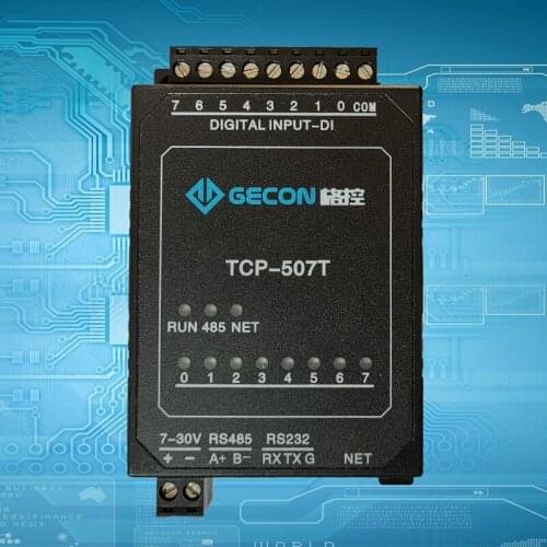 8-way DI Ethernet Module Industrial Acquisition Control Module ModbusRTU TCP UDP Protocol IO Unit