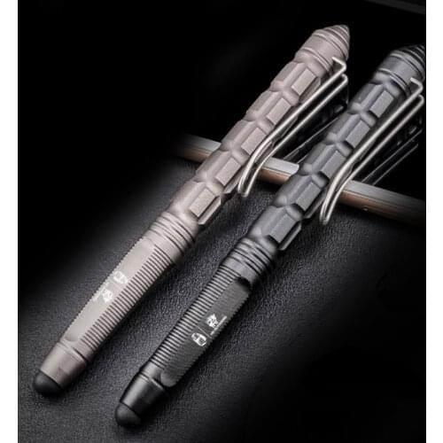 A132 Multifunctional outdoor aluminum alloy tactical pen self-defense self-defense broken window survival capacitive pen