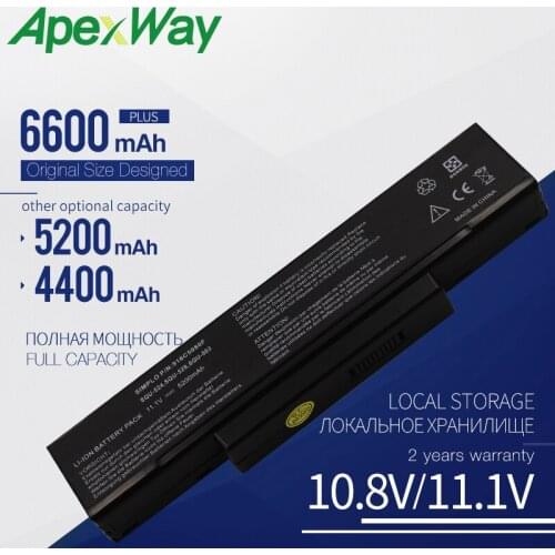 Apexway 6 Cells laptop battery For Asus Z53 M51 Z94 A9T F3 F3S F3K F3T F3SV F3JR F3JA F3E F3KE
