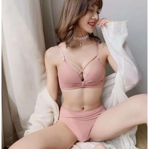 Sexy Charming French Style light Thin Triangle Push Up Bras Women Soft Breathable Lingerie Seamless Without-rim Gather Brassiere