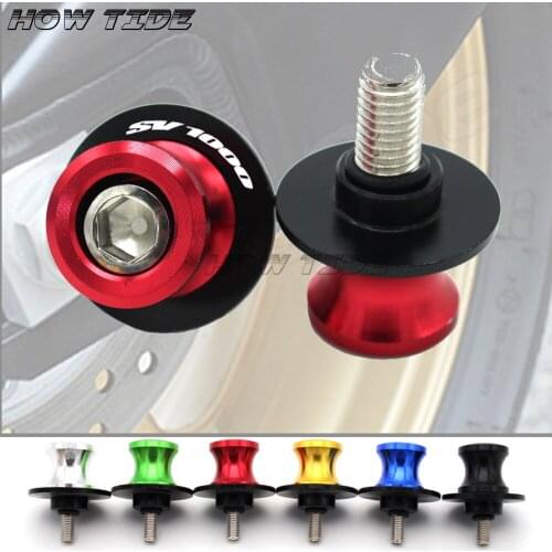 For Suzuki SV1000/S SV-1000 2003-2007 Motorcycle Accessories CNC Aluminum M8 Swingarm Spools Slider Stand Screw
