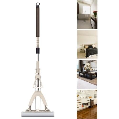 Home PVA Mop Sponge Foam Rubber Mop & 2pcs Replacement Head Hand Wash Plate Mop Home Wood Floor Tile Kitchen Cleaning Tool