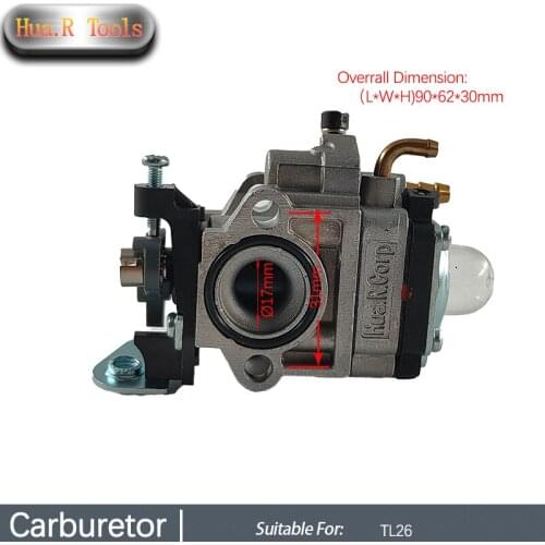 Carburetor Replaces For Mitsubishi TL26 High Efficiency gasoline blower snow blowing Trimmer Water Pump