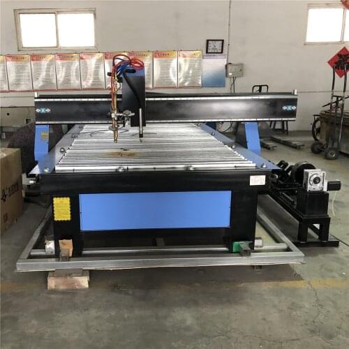 China Price 1325 1530 2030 CNC Plasma Cutting Machine With Pipe Cutting Metal Plasma Flame Cutting Drilling Nesting Machine
