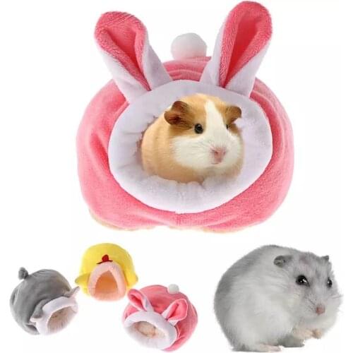 Pet Cage for Hamster Accessories Pet Bed Mouse Cotton House Small Animal Nest Winter Warm for Rodent/Guinea Pig/Rat/Hedgehog New