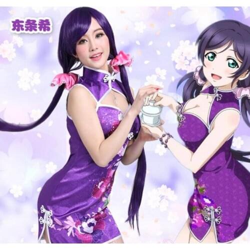 LOVE LIVE! Tojo Nozomi Not Awaken Uniforms Cosplay Cheongsam Costume Lolita Dress Free Shipping