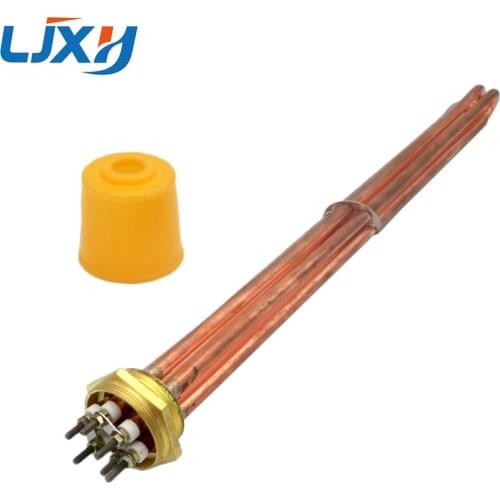 Copper 1.5"/DN40 Water Heating Element,500mm Lengthening Copper Tube with A Fixed Plate,Heater for Tank&Boiler 380V 6KW/9KW/12KW
