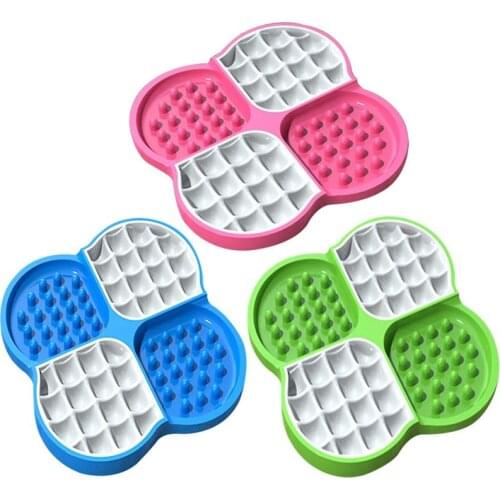 1 Piece Non Slip Dog Bowl Creative Dog Slow Feeder Bowl Puppy Drinking Feeding Dish Pet Dogs Feeder Supplies Accessories