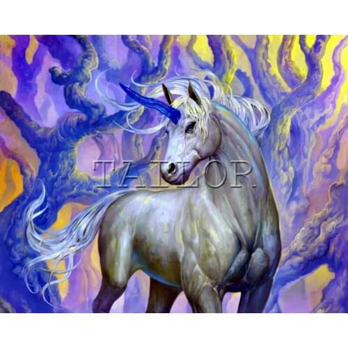 5d diamond painting kit set complet cuadros full square embroidery Cross stitch mosaic dirll drawing landscape horse unicorn art