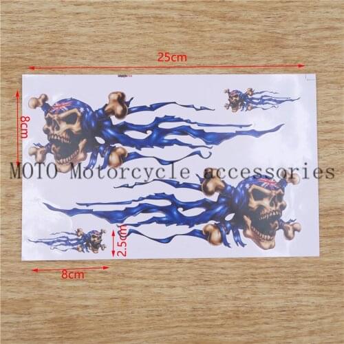 Motorbike Fuel Tank Decals Stickers For Harley Body Decals Skull Sticker Decals