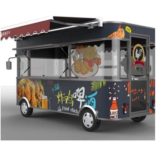 Low price multifunction electric food truck ice cream corn kiosk mobile food cart trailer for sale