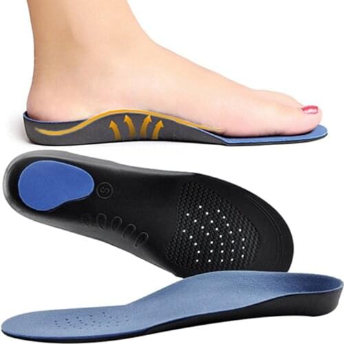 USHINE flat feet insoles orthopedic arch high quality 3D Premium comfortable plush fabric orthopedic footrest insoles
