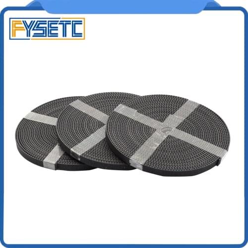 20pcs 5m/lot GT2-6mm open timing belt width 6mm GT2 belt Rubbr Fiberglass cut to length for 3D printer parts wholesale