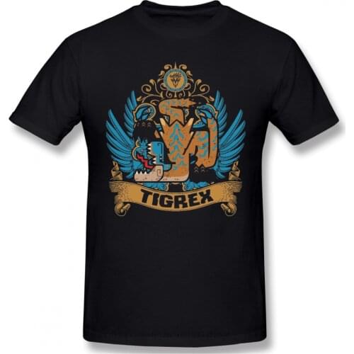 TIGREX LIMITED EDITION Print Cotton Funny T Shirts Monster Hunter Felyne Palico Game Men Fashion Streetwear
