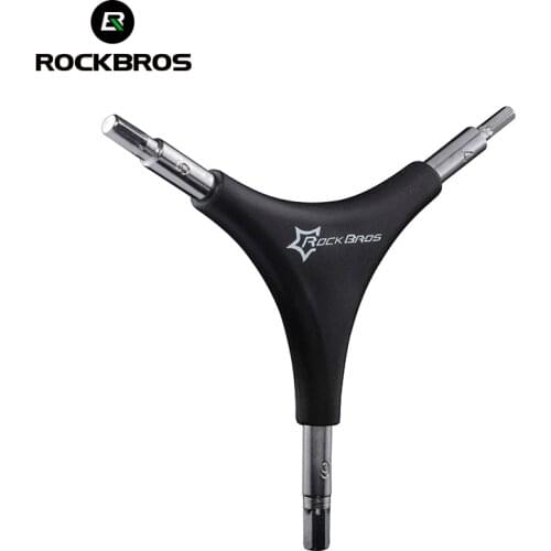 ROCKBROS Bicycle 3 Way Hex Wrench Spanner Cycling Mountain Bike Bicycle MTB Repair Tool 4MM 5MM 6MM Allen Key