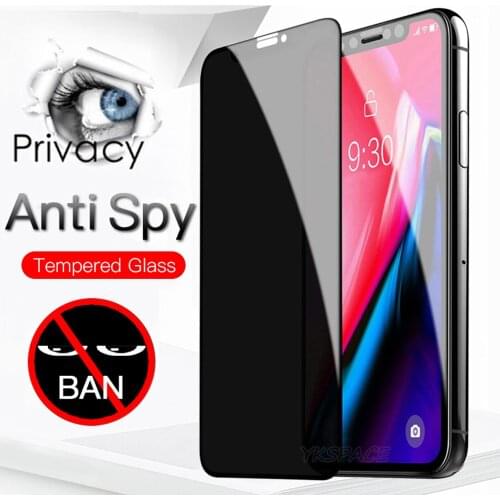 High Quality Anti Spy 9H Full Tempered Glass For iPhone 12 mini 11 Pro X XR XS MAX 6S 7 8 Plus SE 2020 Privacy Screen Protector