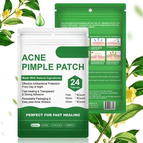 24ps Acne Pimple Patch Acne Treatment Stickers Pimple Remover Tool Blemish Spot Skin Care Face Care Tool