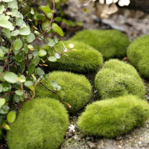 4 Size Artificial Foam Green Moss Plants Fake Moss Stones Decoration For Home Garden Simulation Landscape Lawn Floor Adornments