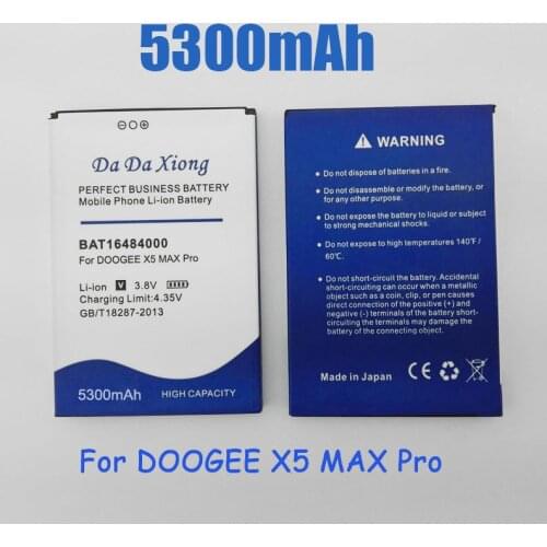 5200mAh BAT16484000 Battery for DOOGEE X5 MAX Pro mobile phone