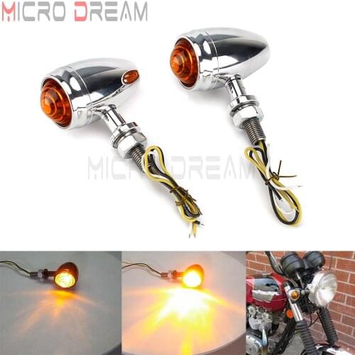 Aluminum 10mm Front Turn Signal Light Motorcycle Blinker Lamp Indicators Lights For BMW Harley Suzuki Ducati Yamaha Kawasaki