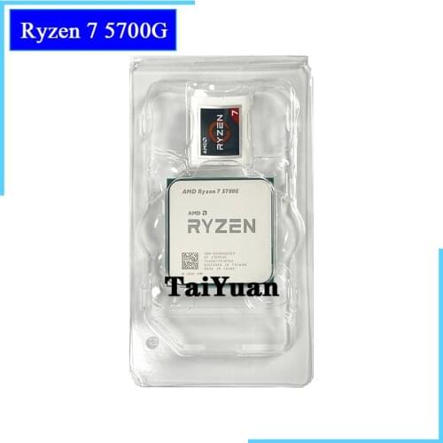 AMD Ryzen 7 5700G R7 5700G 3.8GHz Eight-Core 16-Thread 65W CPU Processor L3=16M 100-000000263 Socket AM4 new but no fan