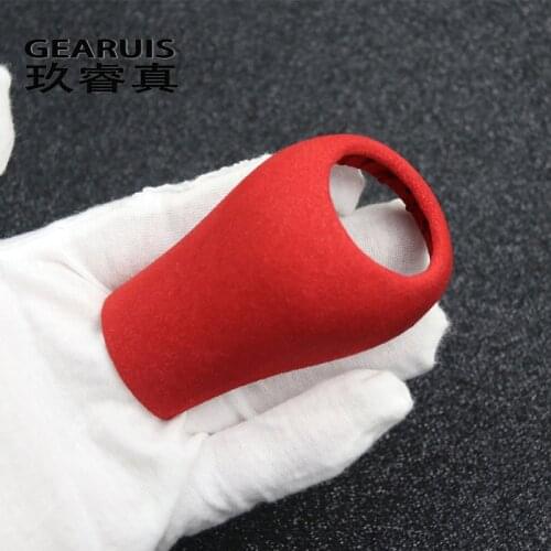 Car Suede wrapping Gear Shift Knob Handle Collars ABS Cover Sticker Trim For Mercedes w204 w212 W169 W219 W463 CLS C E A G Class