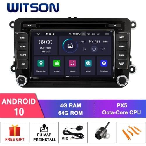 WITSON Android 10.0 IPS HD Screen for VW JETTA/TIGUAN/PASSAT GPS CAR DVD 4GB RAM 64GB Octa Core+1024x600+DVR/WIFI+DSP+DAB