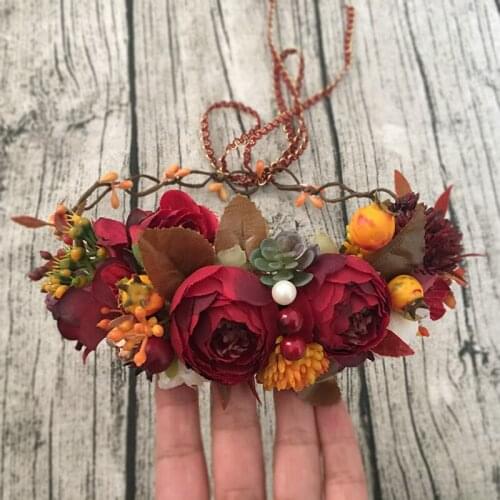Free Shipping Fall Autumn Flower Crown