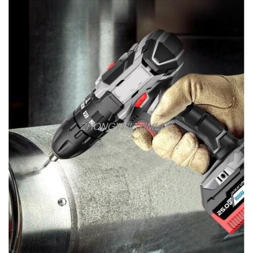 Brushless cordless hand drill, electric screwdriver, household lithium battery hand drill tool