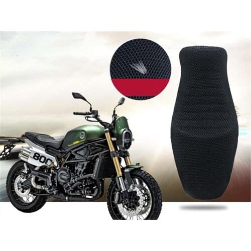 For Benelli Leoncino 800 Rear Seat Cowl Cover 3D Mesh Net Waterproof Sunproof Protector Motorcycle Accessories Leoncino800