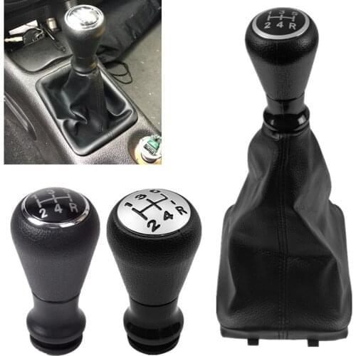 For Peugeot 206 406 Car Styling Gear Shift Knob Leather Gaiter Boot Cover Collar Case Lever Shifter Handle Stick Pen Accessories