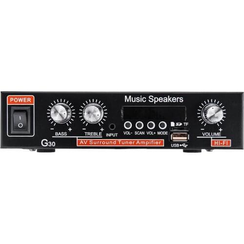 12V 220V Two-way Car Audio bluetooth 2 Channel Digital Power Car Amplifier