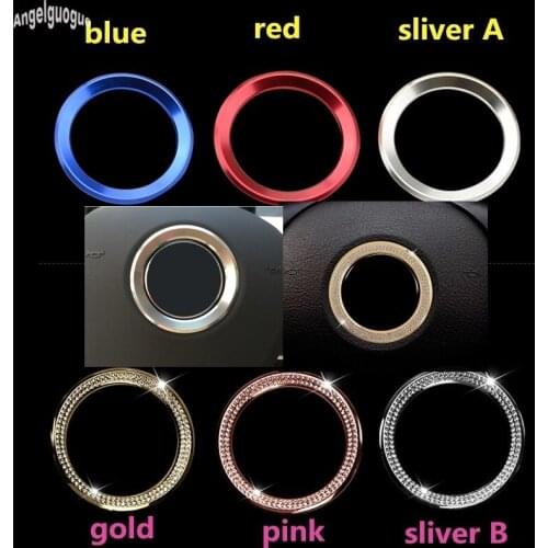 Car steering wheel emblem badge circle ring cover car-styling for BMW 7 1 3 5 series X1 X3 X4 X5 X6 E60 E90 F10 F30 F48 F15 etc