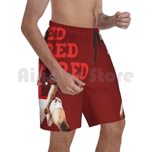 Gary Neville Is A Red Beach Shorts Men Beach Pants Swim Trunks Gary Neville United Football Soccer England English