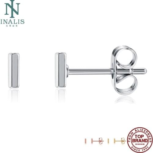 INALIS Copper Stud Earrings For Women Fashion I Design Casual Stud Earrings Party Anniversary Fine Jewelry Simple Gift Hot Sale