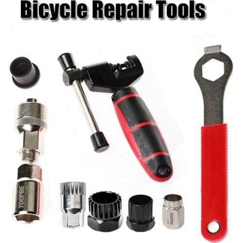 Bicycle Repair Tool Kit Chain Clamp Flywheel Puller Isis BB Bottom Bracket Sleeve Crank Pull Wrench MTB Road BMX Bicycle Tool