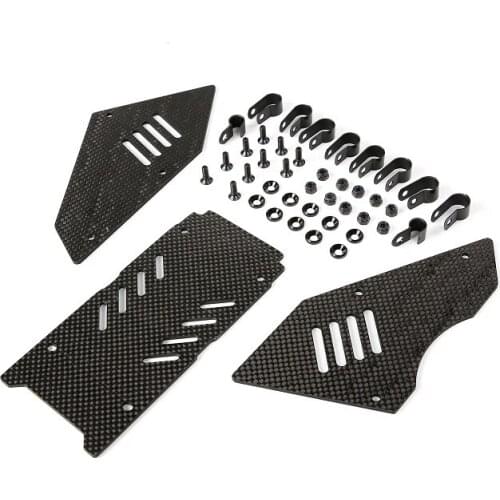 Carbon Fiber Body Windows Set Fit for 1/5 HPI ROVAN ROFUN KM GTB TS BAJA 5B