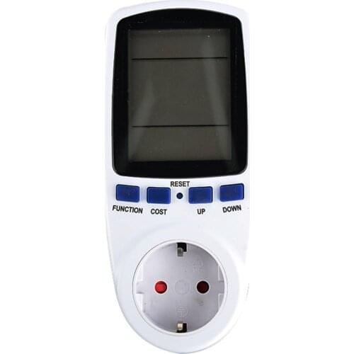 KWE-PMB01 Plug Socket Digital Voltage Wattmeter Power Consumption Watt Energy Meter AC Electricity Analyzer Monitor