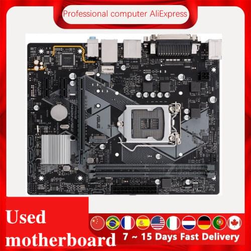 For Asus PRIME H310M-D R2.0 Original Used Desktop Intel H310 H310M DDR4 Motherboard LGA 1151 i7/i5/i3 USB3.0 SATA3